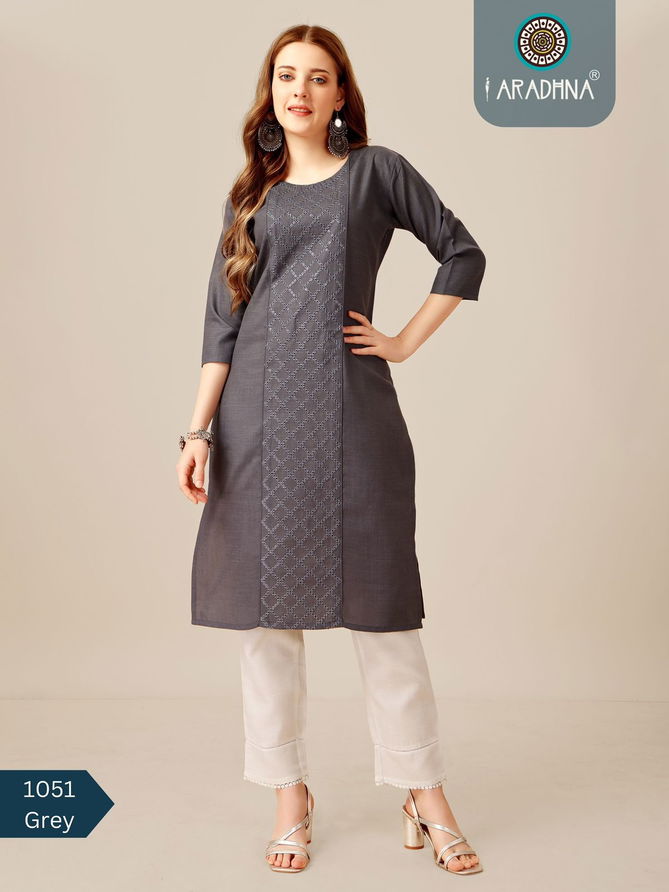 1051 Designer Cotton Kurtis With Bottom Catalog
